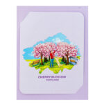 Cherry Blossom Street 3D Pop-up Card - Image 3