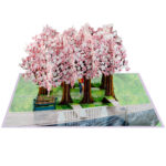 Cherry Blossom Street 3D Pop-up Card - Image 8