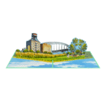 Fremont Bridge portland 3D po-up card - Image 3
