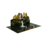 Multnomah Falls Oregon 3D pop-up card - Image 7