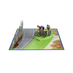 Tilikum Bridge Portland Bike 3D pop-up card - Image 3
